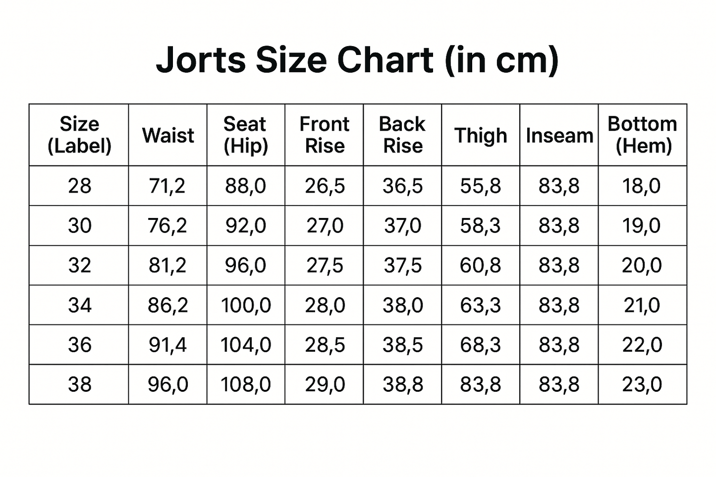 "COBALT" Jorts