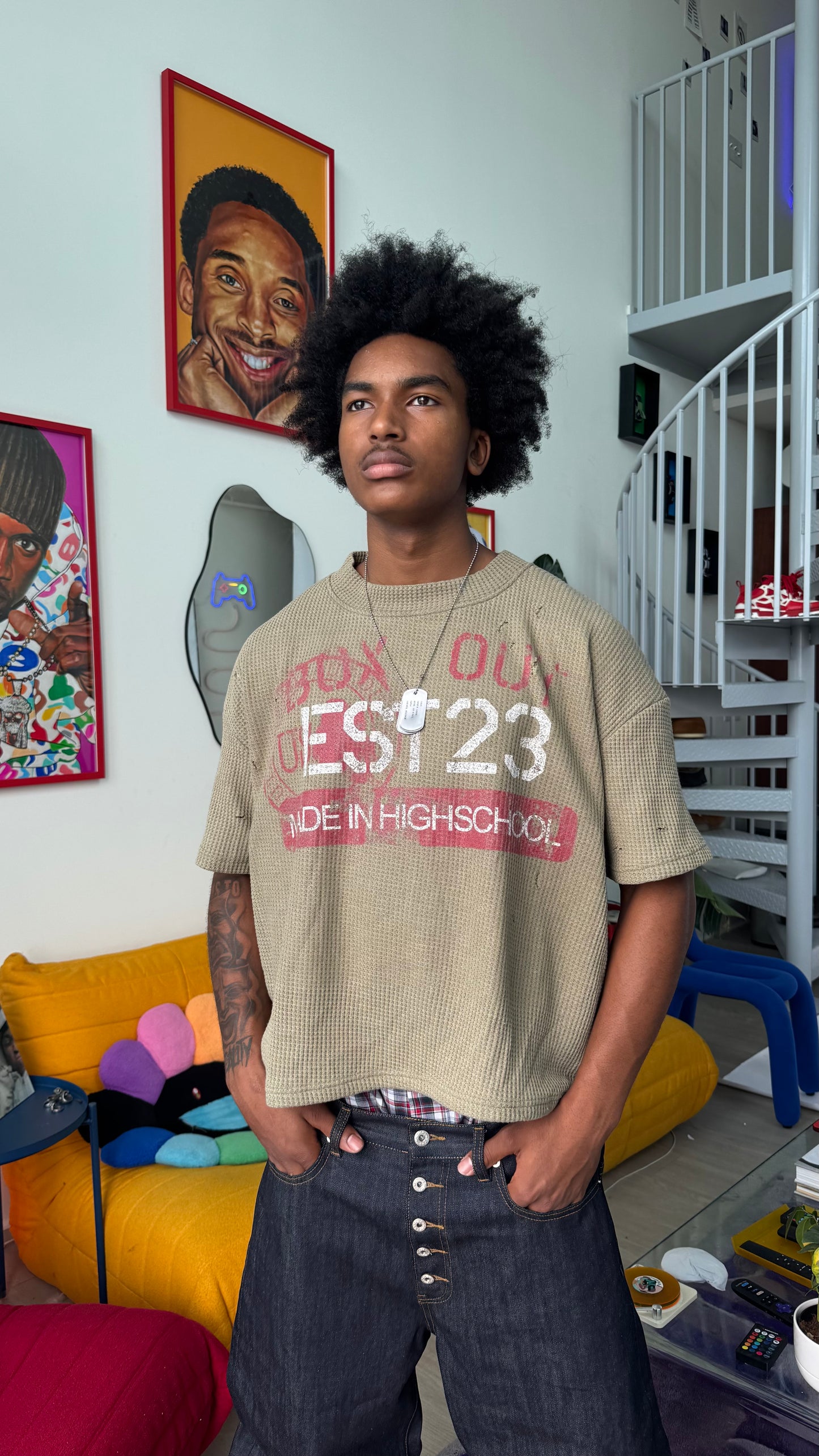 “Made in high” Green Tee shirt