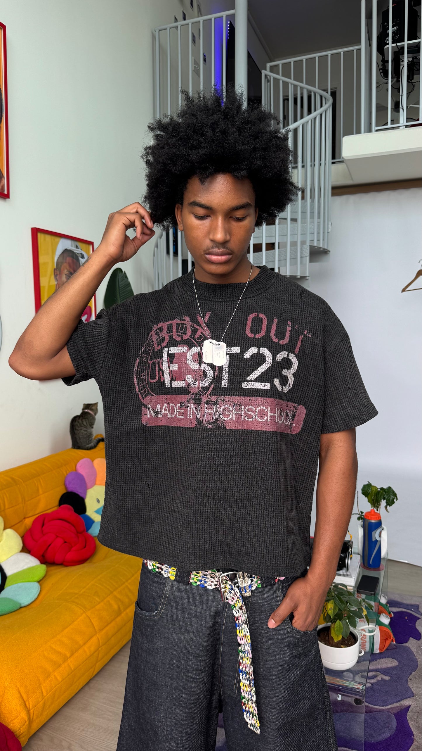 “Made in high” Black Tee shirt